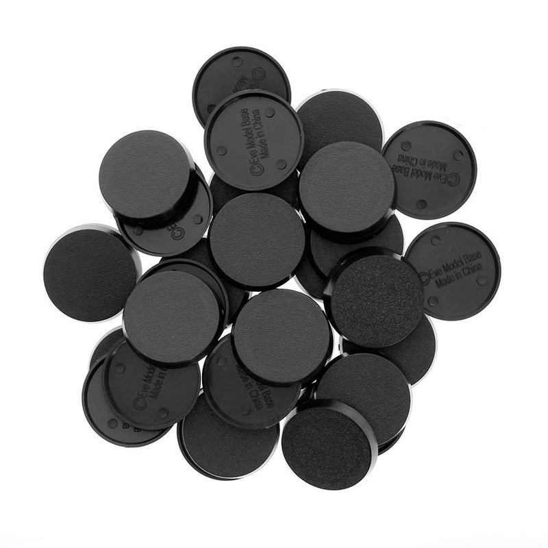 Evemodel MB432 40pcs Round Plastic Model Bases 32mm or 1.3inch for Gaming Miniatures or Wargames Table Games - Image 1